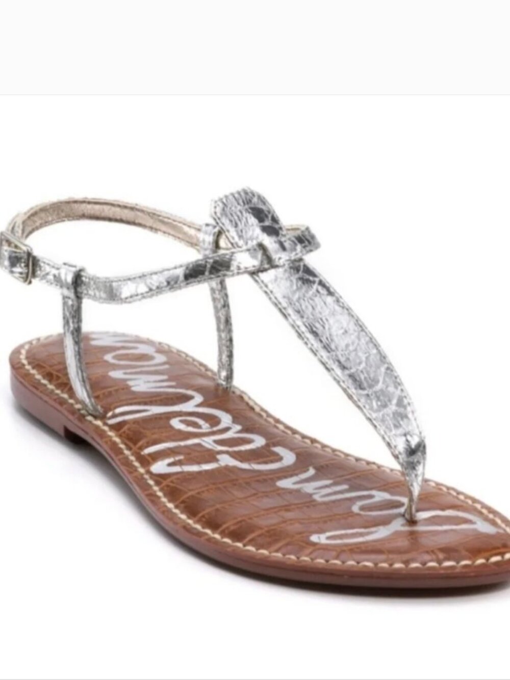 Sam Edelman Silver Thong Sandal